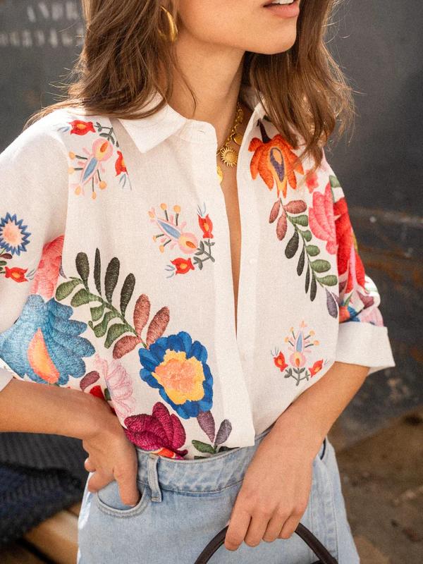 Koszula w Kwiaty Boho - Carla