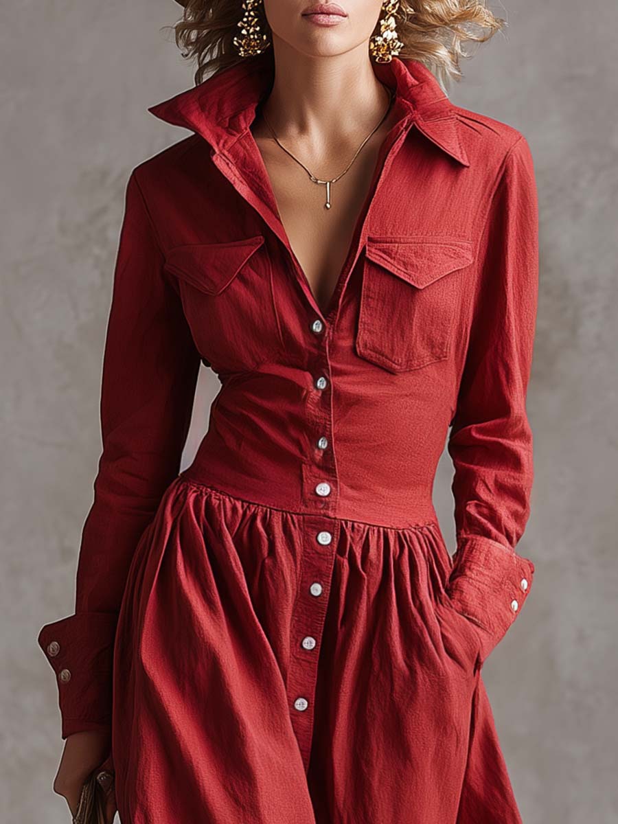 Stylowa Retro Sukienka Maxi